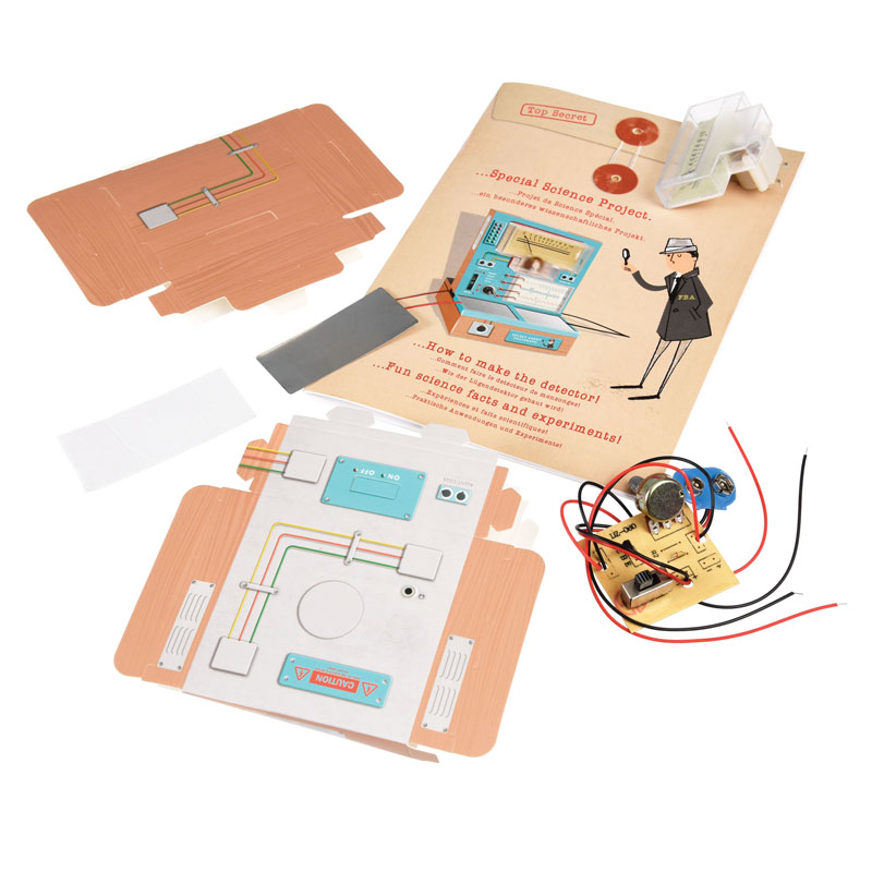 build your own lie detector spy kit contents